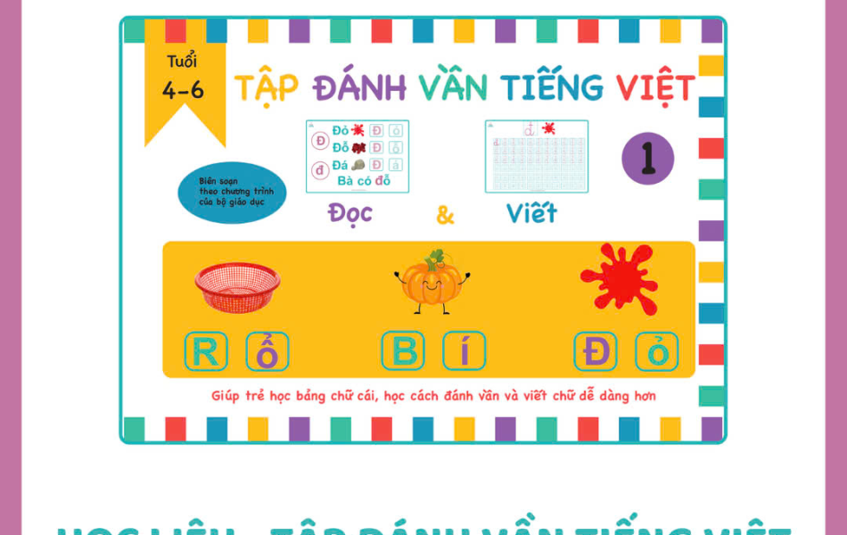 Học liệu - Tập đánh vần Tiếng Việt tập 1