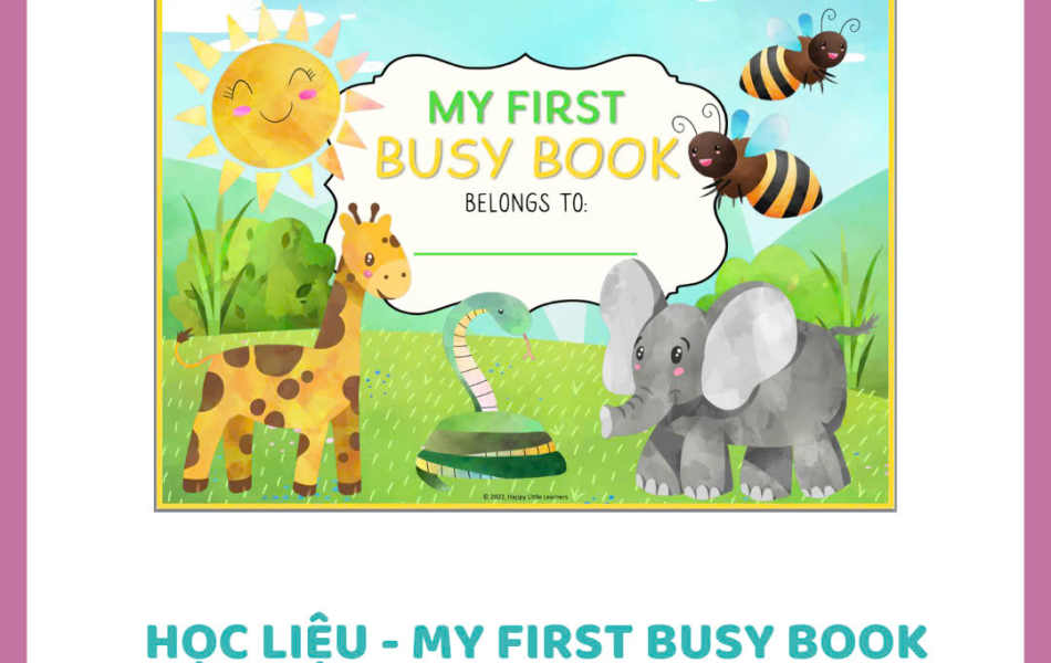 Học liệu - My First Busy Book