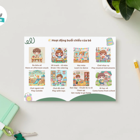 Thời gian biểu một ngày của bé