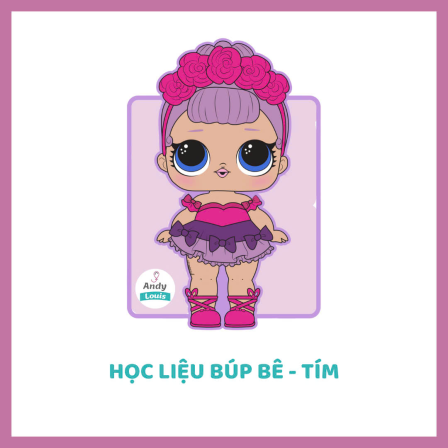 Học Liệu Búp Bê - Tím